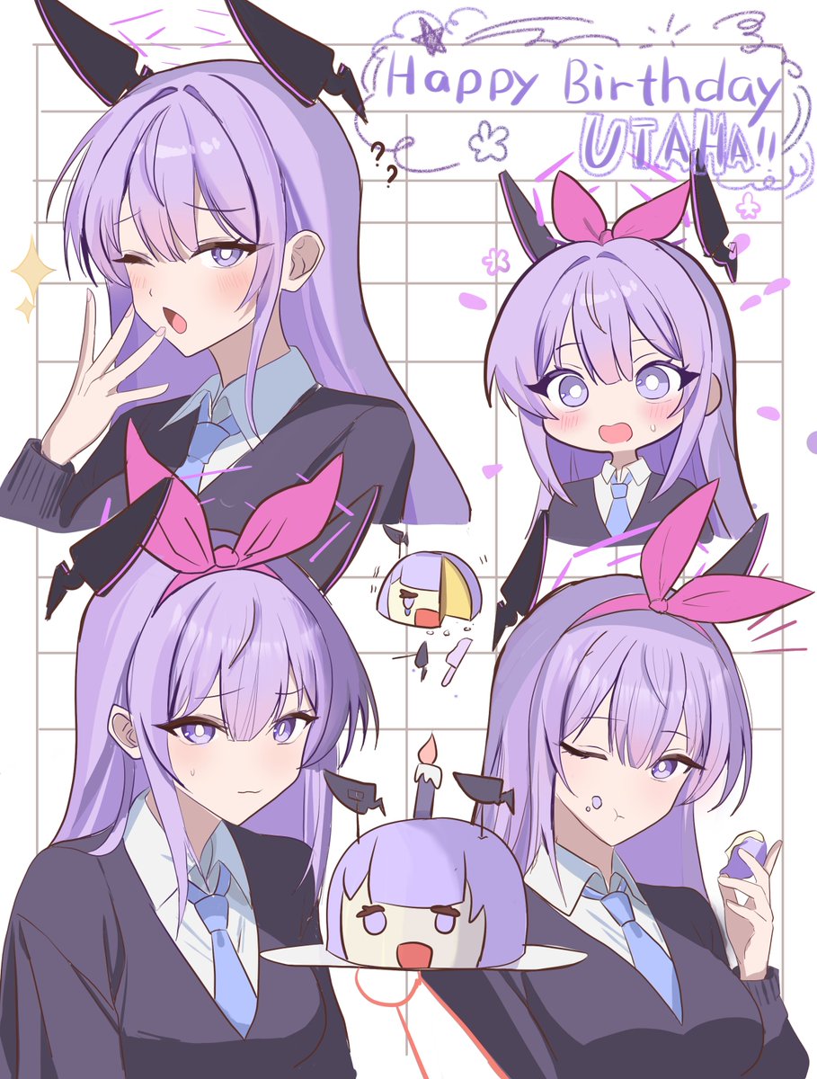 「誕生日おめでとうだよ、白石ウタハ！」🎊🎂
 #ブルアカ