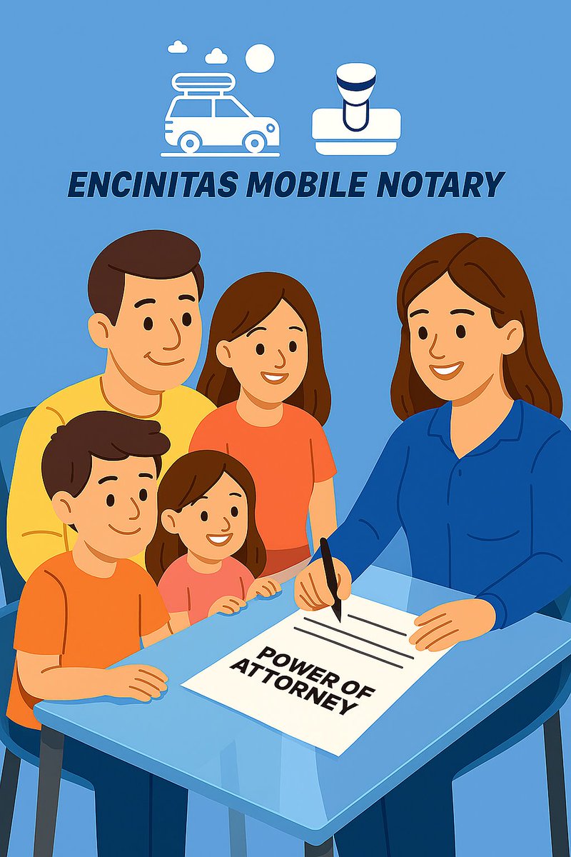 EncinitasNotary's tweet image. Need to notarize a Power of Attorney? 🖋️

Encinitas Mobile Notary brings convenience to your home or office — accurate, professional &amp;amp; mobile.

💙 $10 OFF travel fees for 4+ signatures (code: EMN10)

📖 Read more: encinitasmobilenotary.com/post/how-to-no…

#EncinitasMobileNotary #PowerOfAttorney