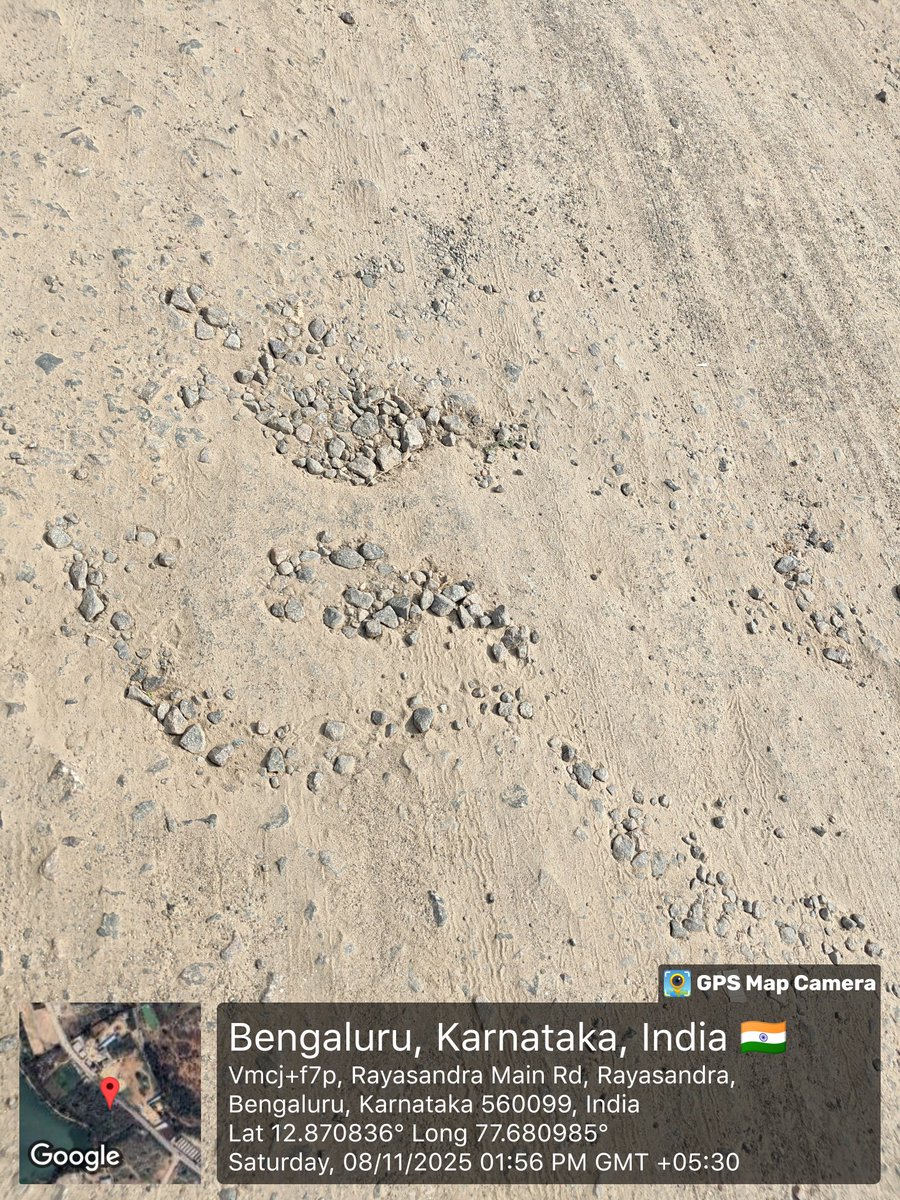 <a href="/DKShivakumar/">DK Shivakumar</a> Sir, request your attention on Rayasandra Road.