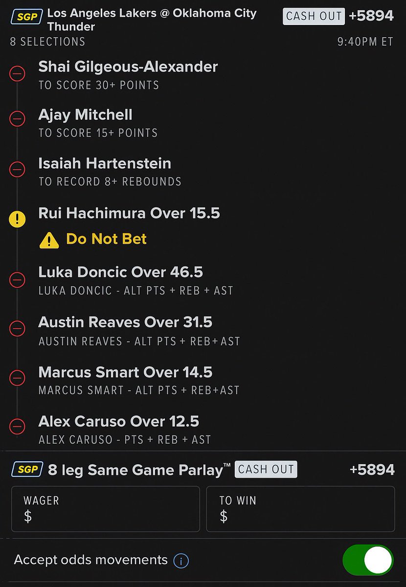 👋 <a href="/FanDuel/">FanDuel</a> we need an “Add to Ban List” button/toggle in app🚨

When tailing cappers or building 18-leg lottos at unreasonable hours, it’s way too easy to let a player we SWORE off slide back into a slip.

Let us tag players as “Do Not Bet” so they show up greyed-out / with a ⚠️