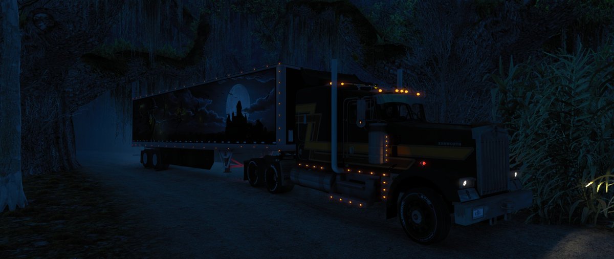 P_Nezzie's tweet photo. I did one last job leaving Brackenreach, hauling some Halloween herbs and spices to Longview, TX for some local barbecue enthusiasts.
#AmericanTruckSimulator
#WitchesOfBrackenreach
1/2 https://t.co/wbv01Zxoka