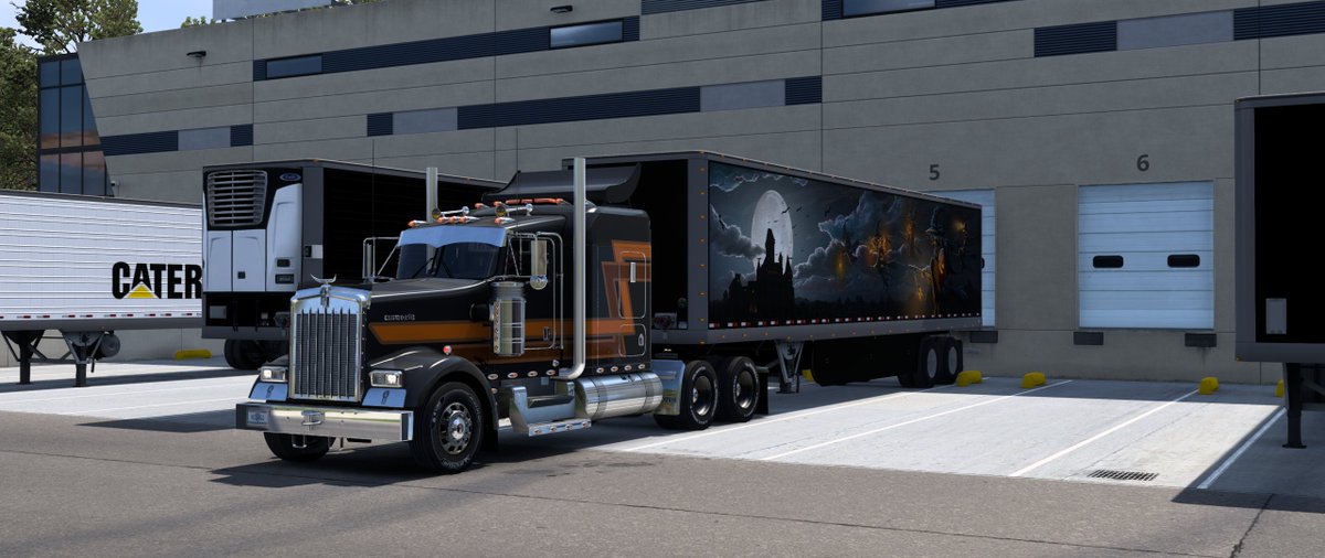 P_Nezzie's tweet photo. Back in the real world, I found a hidden road next to the portal. I investigated it and then dropped off the goods.
#AmericanTruckSimulator
#WitchesOfBrackenreach
2/2 https://t.co/15MrArcCKn