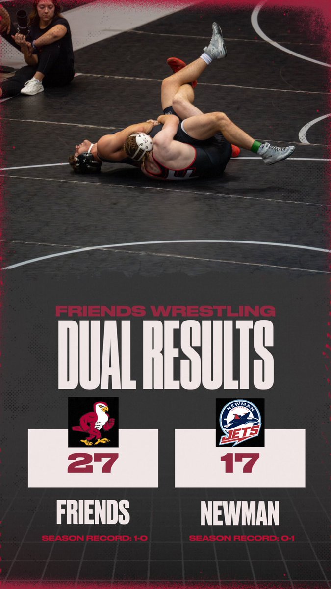 FriendsFalcons's tweet photo. First @friendswrestlin Dual Meet win of the Year over Newman! https://t.co/bIgbX5SyTV