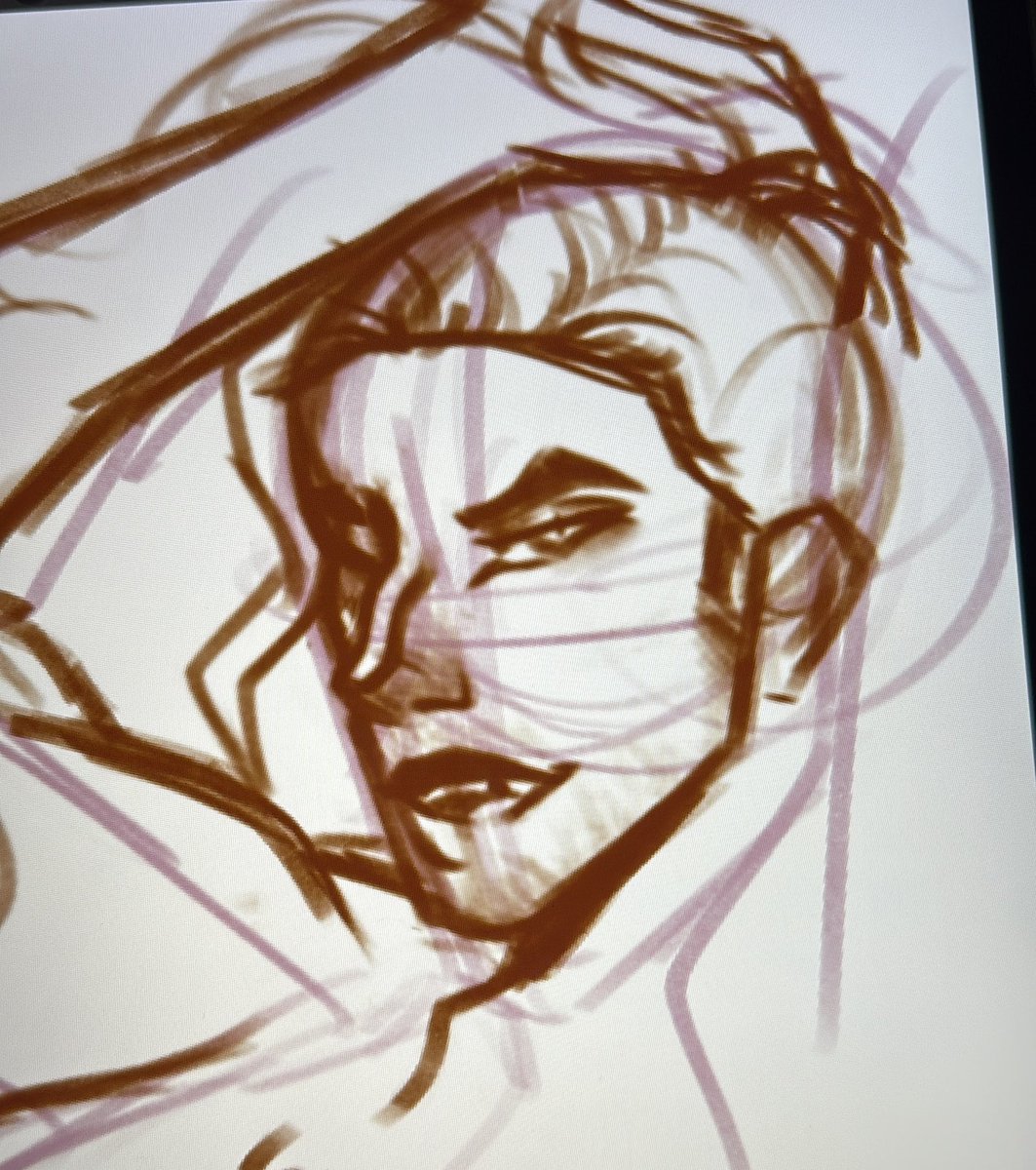 GutHooks_'s tweet image. Paused working on commissions to draw my goat but uhhh I locked in on his face a don’t like the rest so who knows if it’ll go further than this #flambae #flambe #dispatch