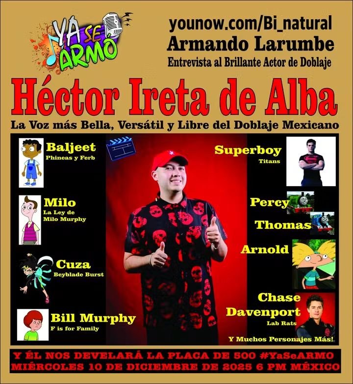Agradecido por la gran Deferencia de la invitación A Apadrinar la Develación de su Excelsa "Placa" por "500" Programas Logrados de mi Gran Amigo y Colega "Armando Larumbe" gran Artista De una gran Dinastía.
