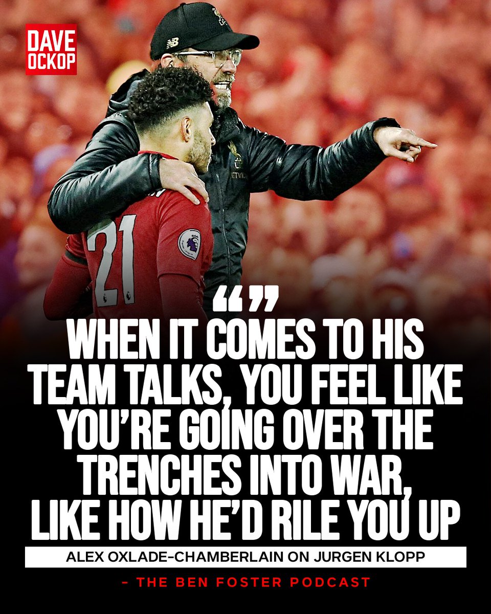 DaveOCKOP's tweet image. Alex Oxlade-Chamberlain on playing for Liverpool:

"Jurgen's biggest attribute I thought is literally getting the absolute most out of everyone physically first of all, and like me, I went there as a winger come midfielder attacking player and he'd be celebrating me blocking the…
