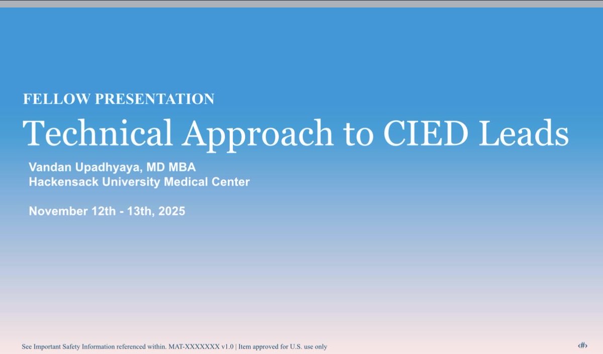 vandanMD's tweet photo. Blessed to have the opportunity to present @AbbottNews TEER course #cardiofit #structuralheart . Thank you @jamiemccabeMD and faculty amazing advice. Thank you @PWengrofskyMD @ryankaple @CraigBasman @HMHNewJersey for allowing me to present. Be back in lab soon! https://t.co/KFhUVhYIPK