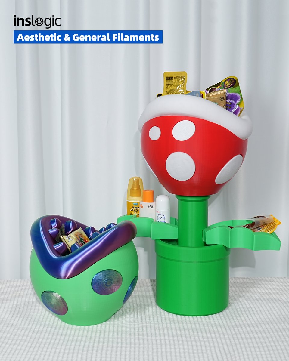 Inslogic3D's tweet image. 3D Printed The HORI Piranha Plant

Printed with @Inslogic3D Aesthetic &amp;amp; General Filaments, this colorful creation doubles as a fun snack holder or desk organizer, and simply brightens your mood!

inslogic3d.com
store.inslogic3d.com

#inslogic #inslogic3d #3dprinting