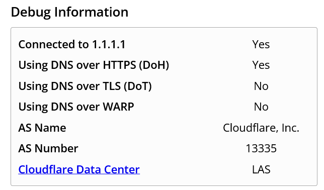 HackForumsNet's tweet image. Check if you run encrypted DNS with a Cloudflare page.
Change DNS to 1.1.1.1 and ensure that it says &quot;Yes&quot; for Using DNS over HTTPS (DoH).

This is today&apos;s security lesson.

one.one.one.one/help/