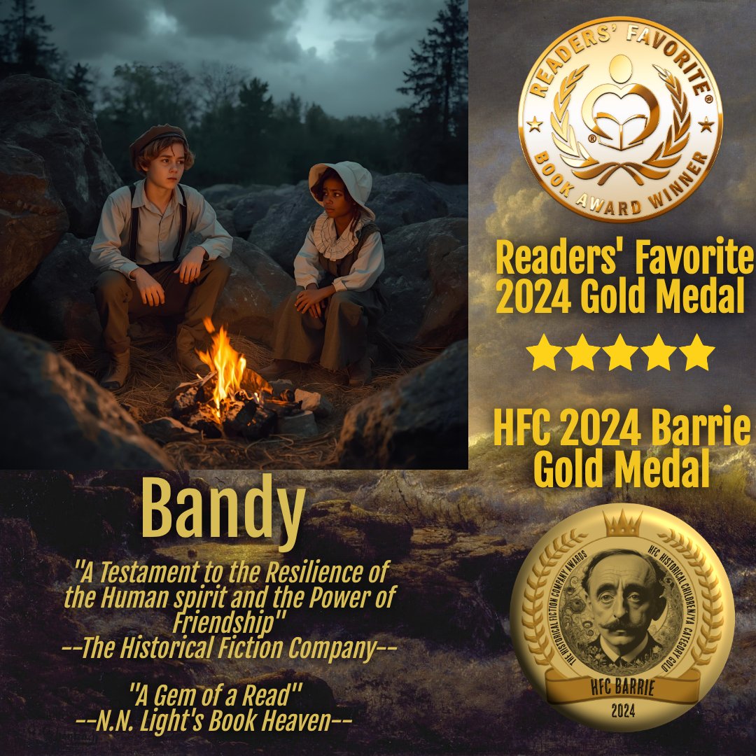 1860 Virginia: Gripping Tale of Survival &amp; Courage set in the Antebellum South #homeschooling #ya #comingofage #bookstoread #ebooks #christmasgifts #KindleUnlimited hipkinstwins.com
Readers' Favorite 2024 Gold Medal.
2024 Barrie Gold Medal. amazon.com/dp/B0CVBK41RK/