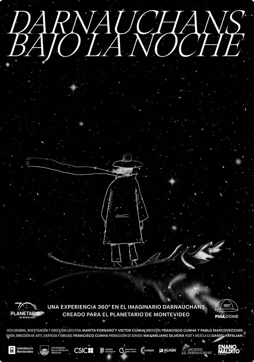 Pocas veces un homenaje logra estar a la altura del homenajeado. Este audiovisual respira Darnauchans, su poesía, su sensibilidad, su misterio. Un viaje onírico maravilloso por su imaginario, en un escenario único, que parece hecho a su medida. “Darnauchans Bajo la Noche”