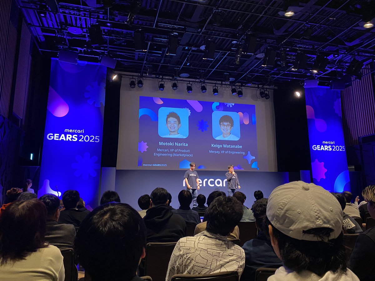 afroscript10's tweet image. Welcome talk‼︎始まった😊

 #mercarigears2025