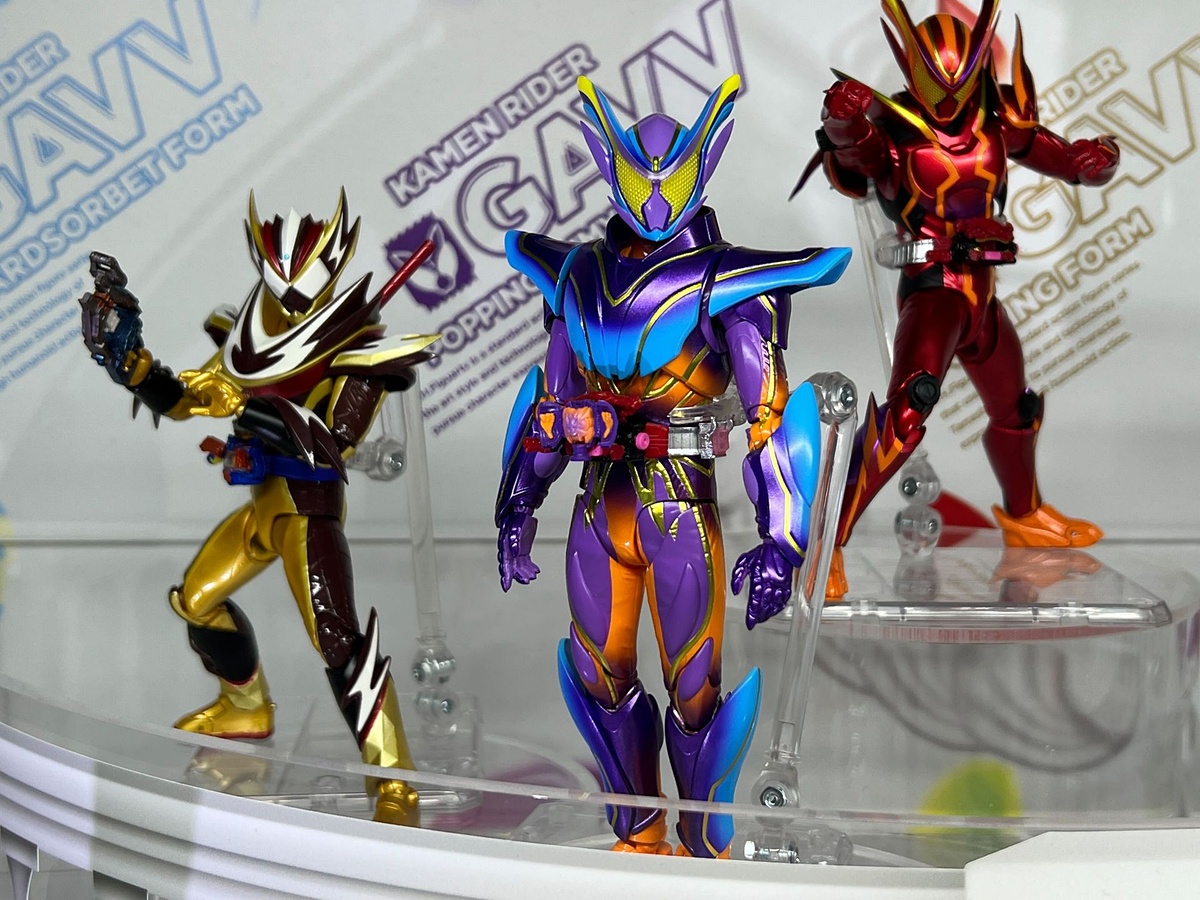 hobbywatch_jp's tweet image. 「仮面ライダーガヴ」より「S.H.Figuarts 仮面ライダーガヴ マスターモード」など各ライダーたちが展示！【#魂ネイション2025】　 hobby.watch.impress.co.jp/docs/news/2062… #t_n2025 #仮面ライダーガヴ