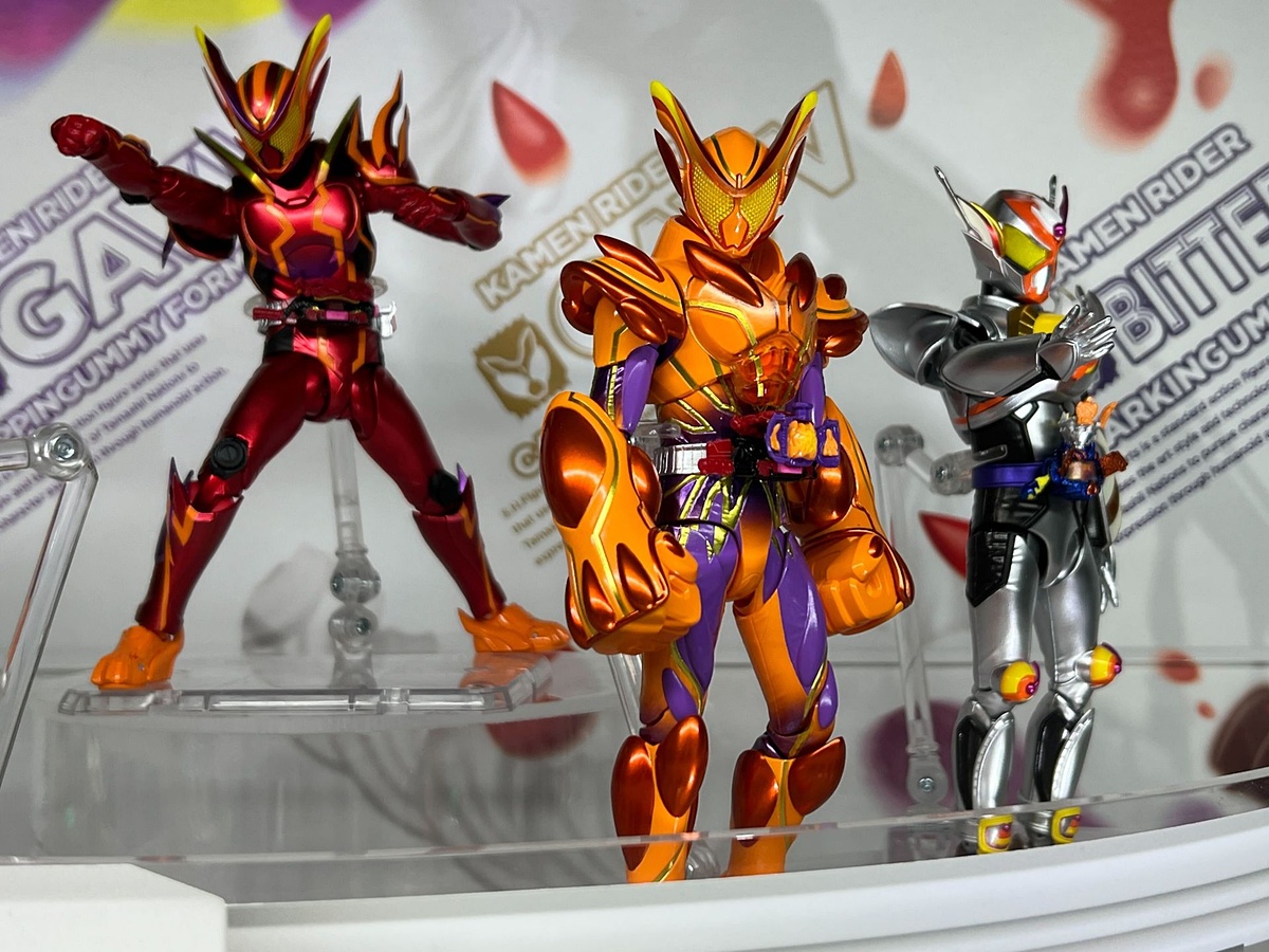 hobbywatch_jp's tweet image. 「仮面ライダーガヴ」より「S.H.Figuarts 仮面ライダーガヴ マスターモード」など各ライダーたちが展示！【#魂ネイション2025】　 hobby.watch.impress.co.jp/docs/news/2062… #t_n2025 #仮面ライダーガヴ