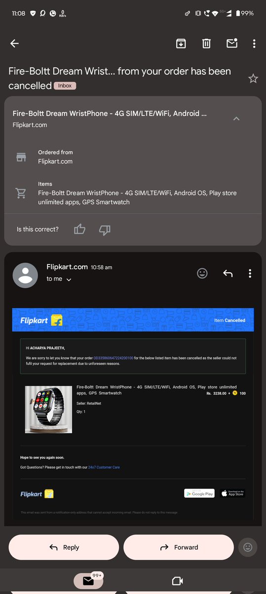 editor_prajee's tweet image. Pathetic experience with Flipkart, will reconsider again buying anything from Flipkart, after days of unfulfillment of replacement for the damaged product, Flipkart's team couldn't help me with this and scammer seller cancelled the replacement today. #FlipkartScam #FlipkartFail
