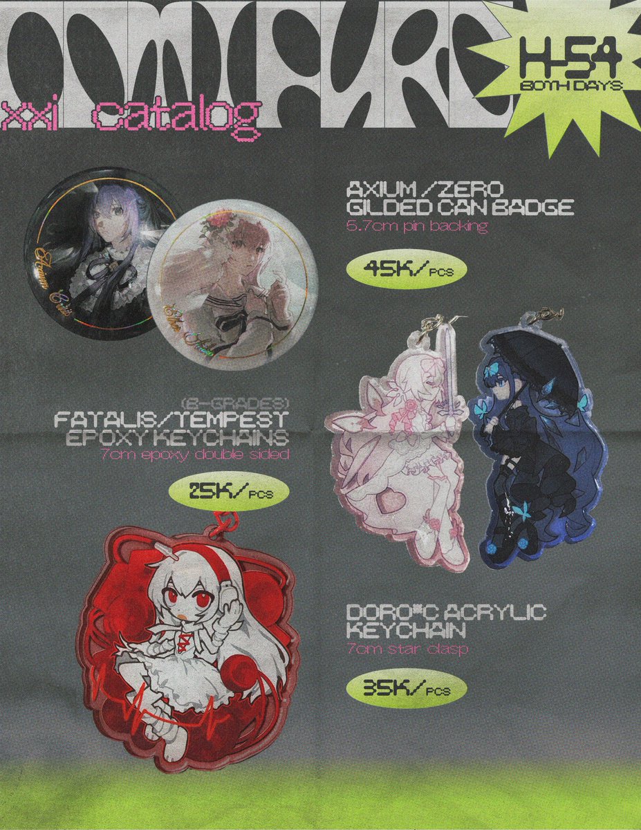 rpgfakr's tweet photo. #CF21 OTS CATALOG

📌 H-54, circle sardinet
📆 both days

fandoms: rhythm games (arcaea, maimai, hardcore tano*c), guilty gear, persona 

#comifuro21 #cf21catalogue

(1/2) https://t.co/WnSc3VOPta