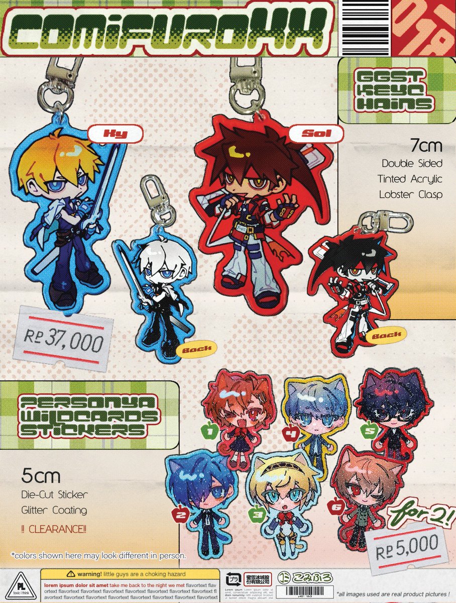 rpgfakr's tweet photo. (2/2)

CLEARANCE FROM CFXX
(please ignore booth number its H-54 now im too lazy to redo the catalog) https://t.co/qr6hhKMxsh