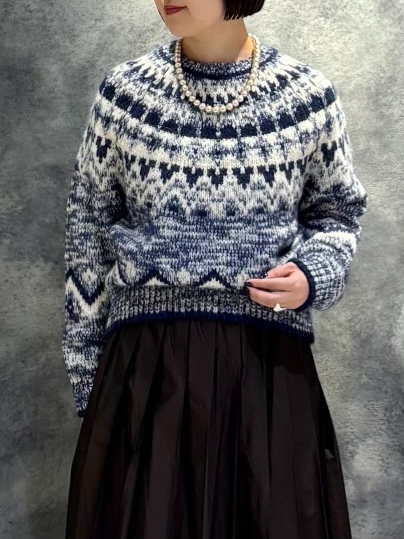 BATONER for UNITED ARROWS＞ノルディック プルオーバー ニット