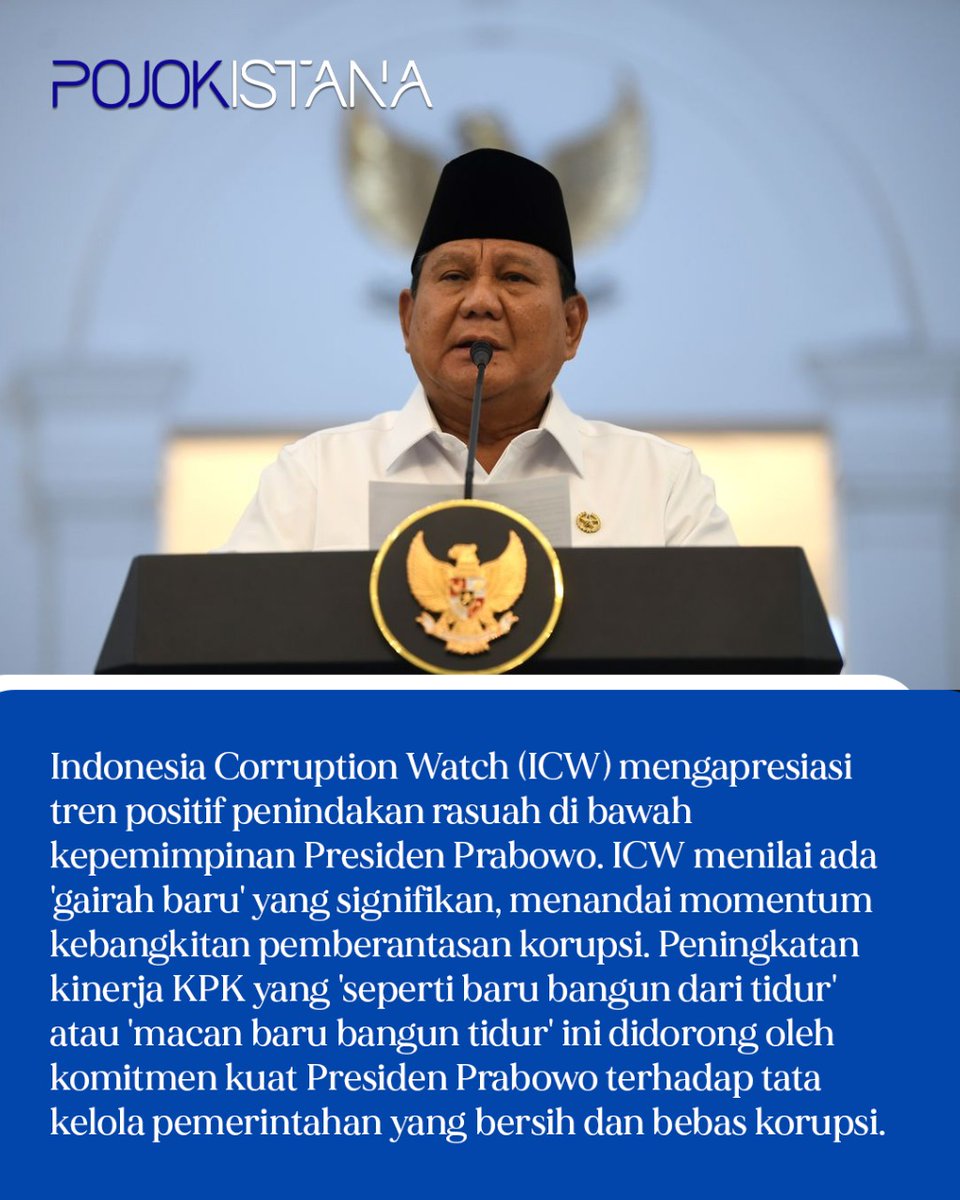 lelandmadowss's tweet photo. Anti korupsi harus terus kita dukung agar bisa semakin maju dan sejahtera 
#KebangkitanAntiKorupsi
ICW Apresiasi Prabowo https://t.co/Bo1KkPM1PE