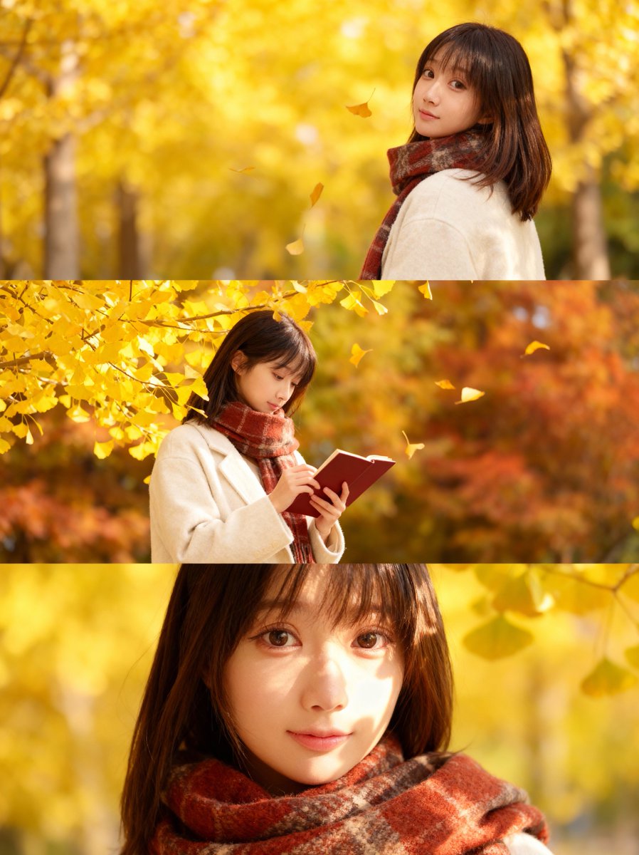 秋のお出かけデート🍁 (妄想…) #AI