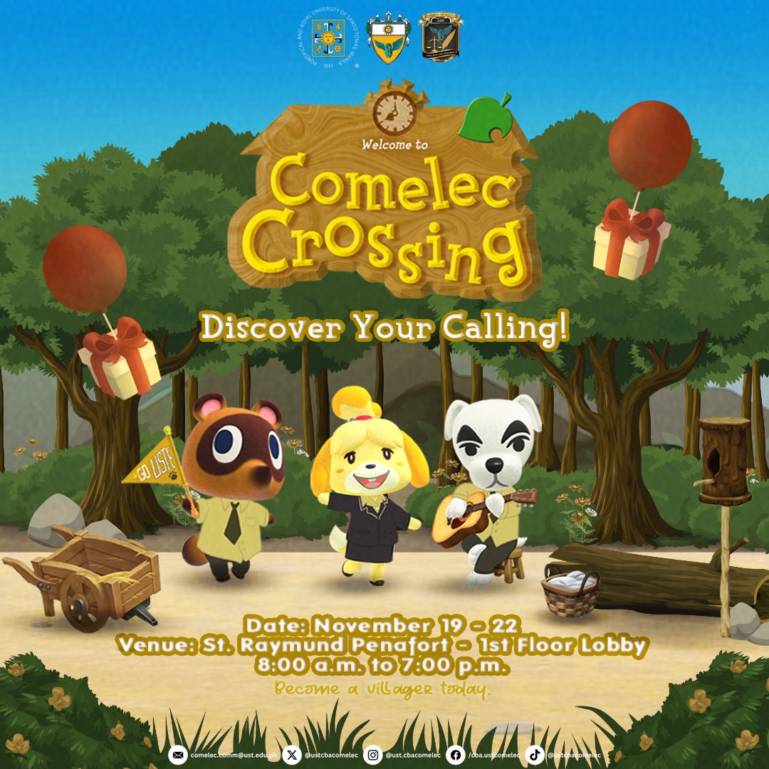 ustcbacomelec's tweet photo. 🦝🌴 𝙁𝙞𝙣𝙙 𝙮𝙤𝙪𝙧 𝙥𝙚𝙧𝙛𝙚𝙘𝙩 𝙞𝙨𝙡𝙖𝙣𝙙 𝙘𝙧𝙚𝙬!

Join us on 𝗡𝗼𝘃𝗲𝗺𝗯𝗲𝗿 𝟭𝟵-𝟮𝟮, 𝗮𝘁 𝗦𝘁. 𝗥𝗮𝘆𝗺𝘂𝗻𝗱 𝗣𝗲𝗻𝗮𝗳𝗼𝗿𝘁 𝟭𝘀𝘁 𝗙𝗹𝗼𝗼𝗿 𝗟𝗼𝗯𝗯𝘆 𝗳𝗿𝗼𝗺 𝟴:𝟬𝟬𝗔𝗠 𝘁𝗼 𝟳:𝟬𝟬𝗣𝗠 for the third wave of recruitment of the academic year!🎣 https://t.co/EcF9fU9Km6