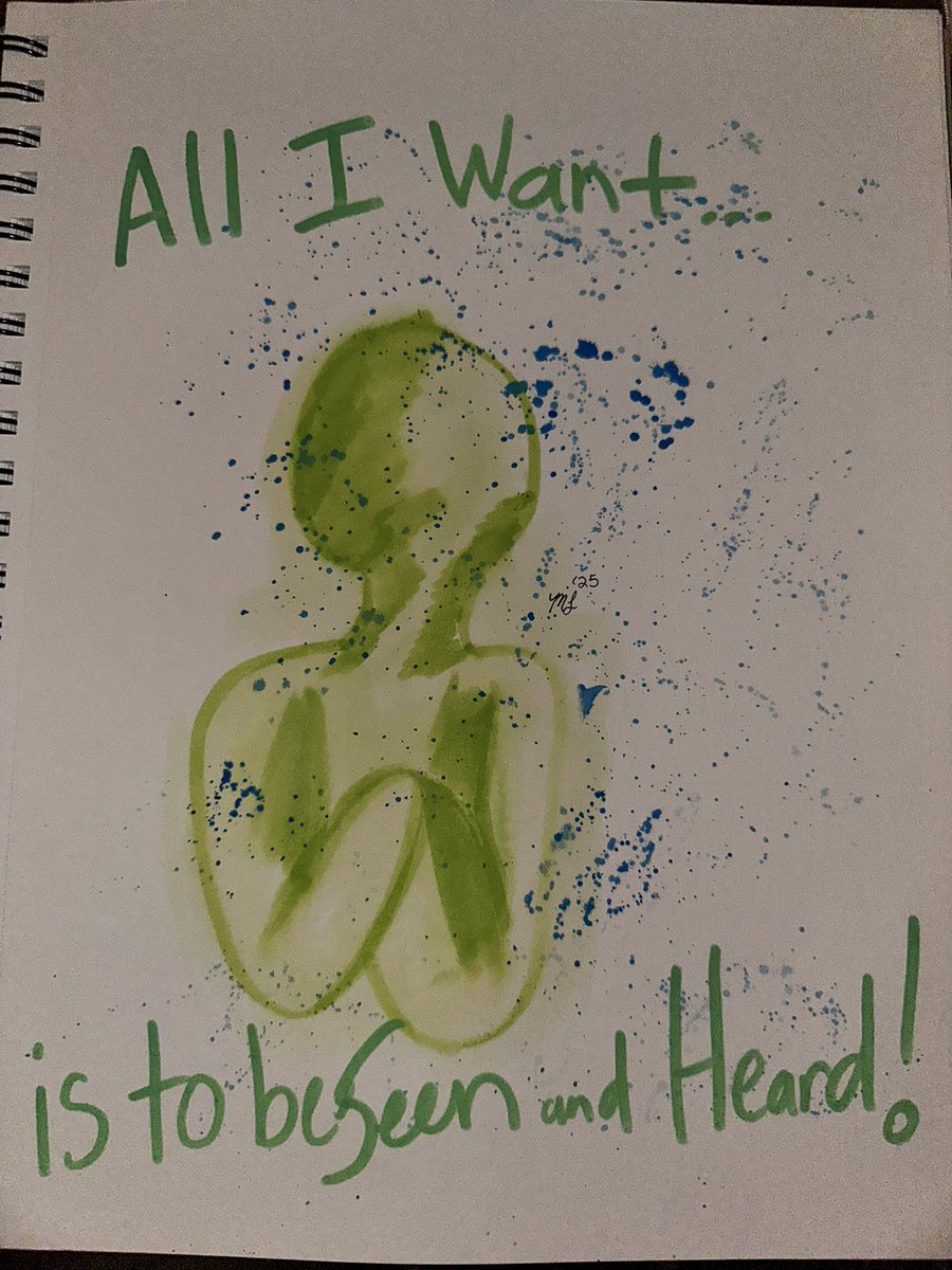 MDreamDesignFan's tweet image. CW- heartbreaking 💔 

All I ever wanted is to be seen and heard! 

#arttherapy #beingmisunderstood #selfexpression #loneliness