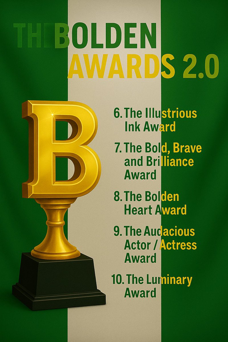 DeonteBolden's tweet image. The Bolden Awards 2.0 categories part 1 #theboldenawards #twopoint0