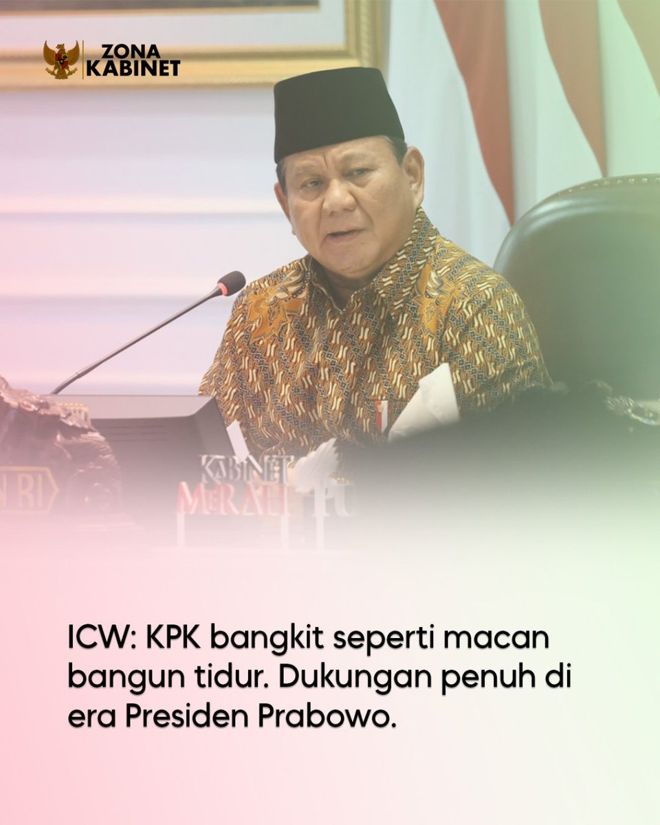 selancar0's tweet photo. Mantap yuk bisa indonesia tanpa korupsi #KebangkitanAntiKorupsi
ICW Apresiasi Prabowo https://t.co/sBckbhQRlj