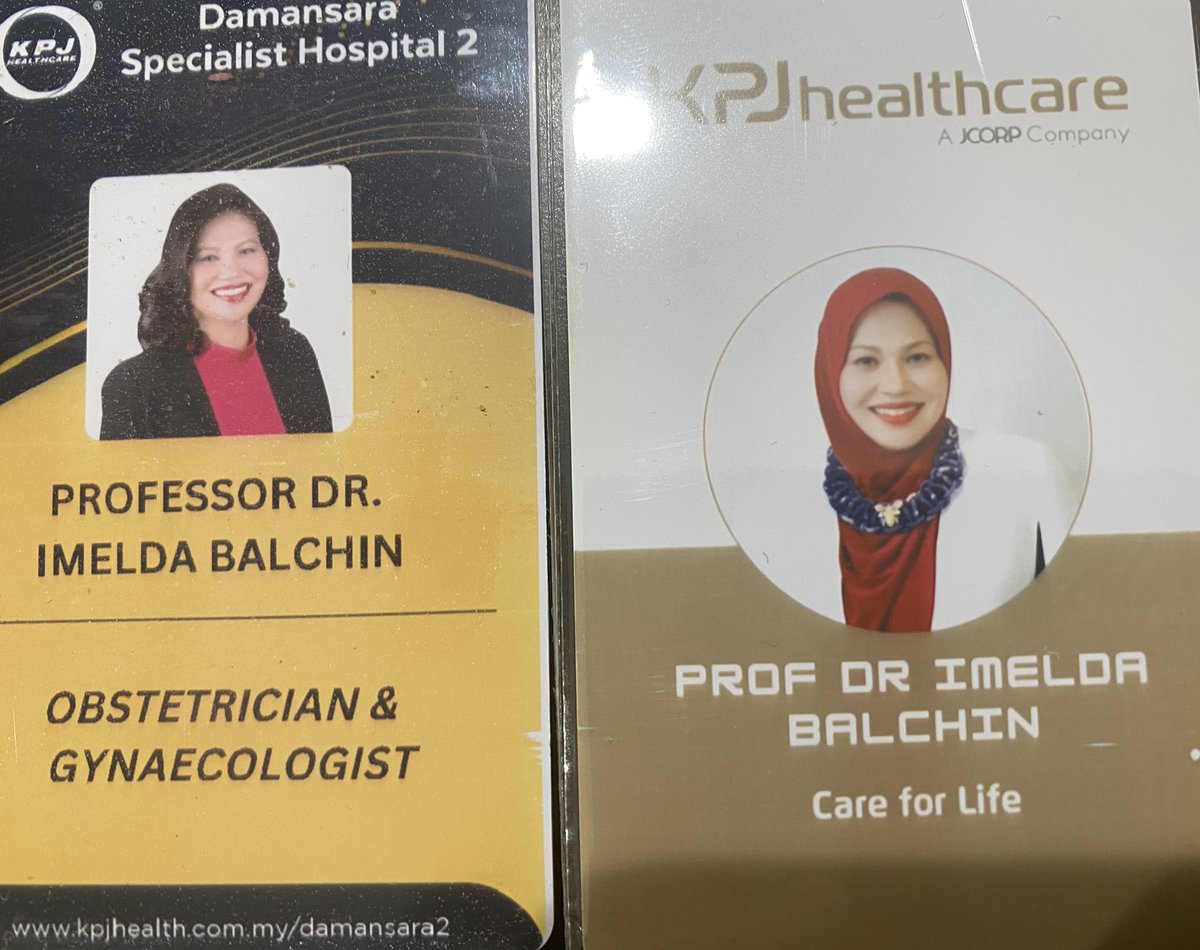 BalchinImelda's tweet photo. ID badge baru vs lama. Dulu rambut kepuks kah kah kah. This is proof that orang tua pun boleh belajar dan berubah. Dont underestimate old folks tau. I will continue to improve, thank you to family and friends for the positive support. P/S korang nak panggil ‘Kak’ pun takpa.  🤭 https://t.co/4Fy2iXYp01