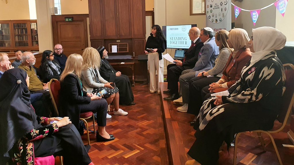 BishopAngaelos's tweet image. Pleased to host today’s #InterfaithWeek event coordinated by @Refcemi and  @AllFaithNetwork at the @TheSanctuaryCDL, bringing together religious leaders and community representatives from across traditions to strengthen bonds of friendship, dialogue, and mutual respect.

Pleased…