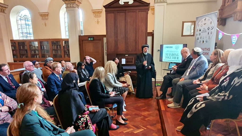 BishopAngaelos's tweet image. Pleased to host today’s #InterfaithWeek event coordinated by @Refcemi and  @AllFaithNetwork at the @TheSanctuaryCDL, bringing together religious leaders and community representatives from across traditions to strengthen bonds of friendship, dialogue, and mutual respect.

Pleased…