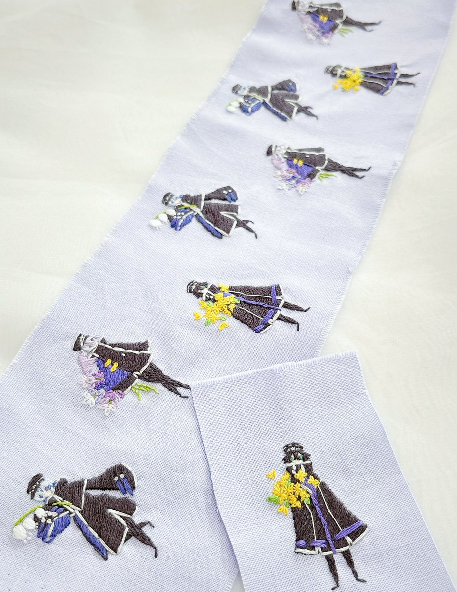 えどさんさくの刺繍、ブローチも作ってみました！
かばんや小物の飾りに…👀

こちらも11/16の「本日、江戸の散策日和」に持っていきます☺️