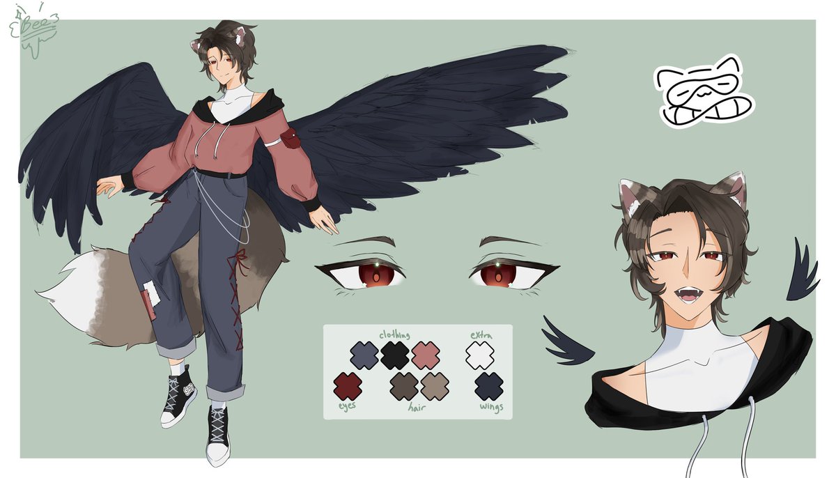 SupportRacc's tweet image. 「 Raccy 」🦝🐦‍⬛
*. 女*。⑥°

&amp;lt;Your Caffeine Addicted Support Raccoon has Arrived!&amp;gt; 🦝🪽

•Henlo! I am a Raccoon/Raven ENVT for all your silly needs! Or to just support, love and care about you!•

+ Feel free to add me or dm me! +

(New Pinned due to new frens!)