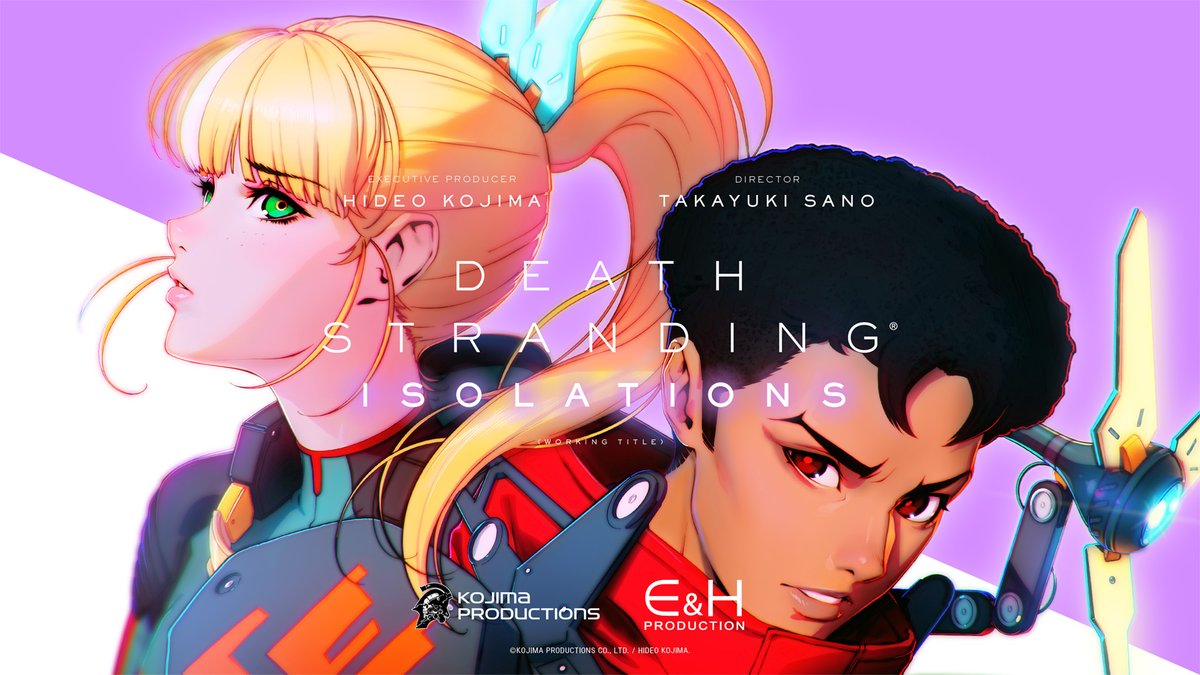 EandH_INFO's tweet photo. ✨情報解禁✨

ゲームの世界観を舞台にした完全オリジナルストーリーの新作アニメーションシリーズ、制作決定！！

『DEATH STRANDING ISOLATIONS』(Working Title)

2Dアニメならではの手法で新たな「DEATH STRANDING」をお届けいたします。

ぜひご期待ください！

#DeathStranding #EH_production https://t.co/DuB4aleOM7