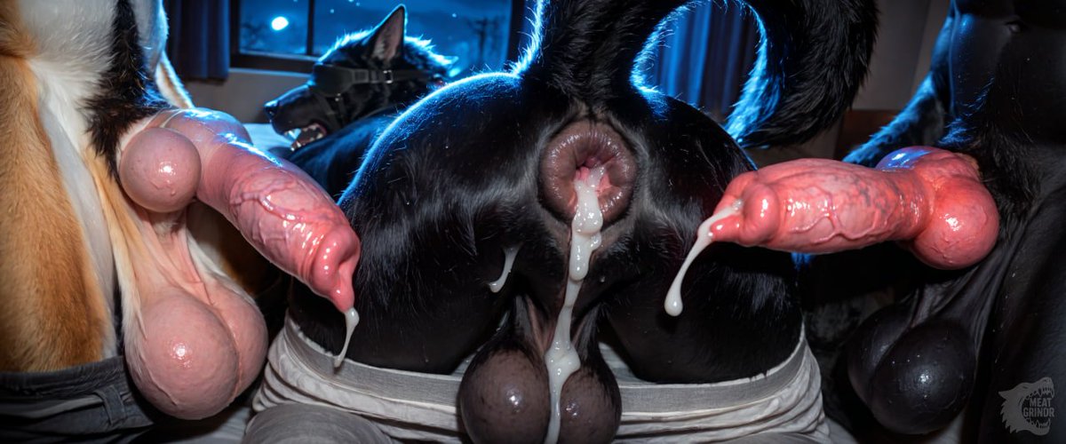 MeatGrindrAI's tweet photo. Full moon cum dump. What a mess
#AIart #Yiff #furry #furryart #NSFW #AI #werewolf https://t.co/Z5t2uA6Wjq