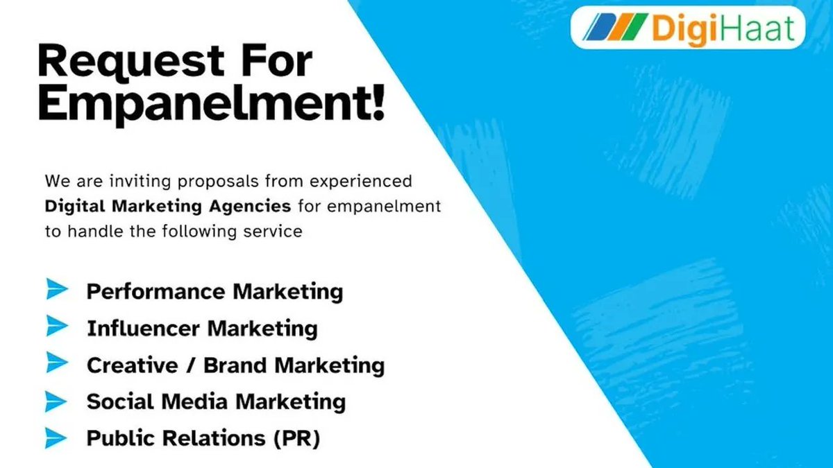 BestMediaInfo's tweet image. Govt invites digital agencies to join Nirmit Bharat and DigiHaat initiative 

bestmediainfo.com/mediainfo/medi… 

#influencermarketing #PerformanceMarketing #DPIIT #ONDC
