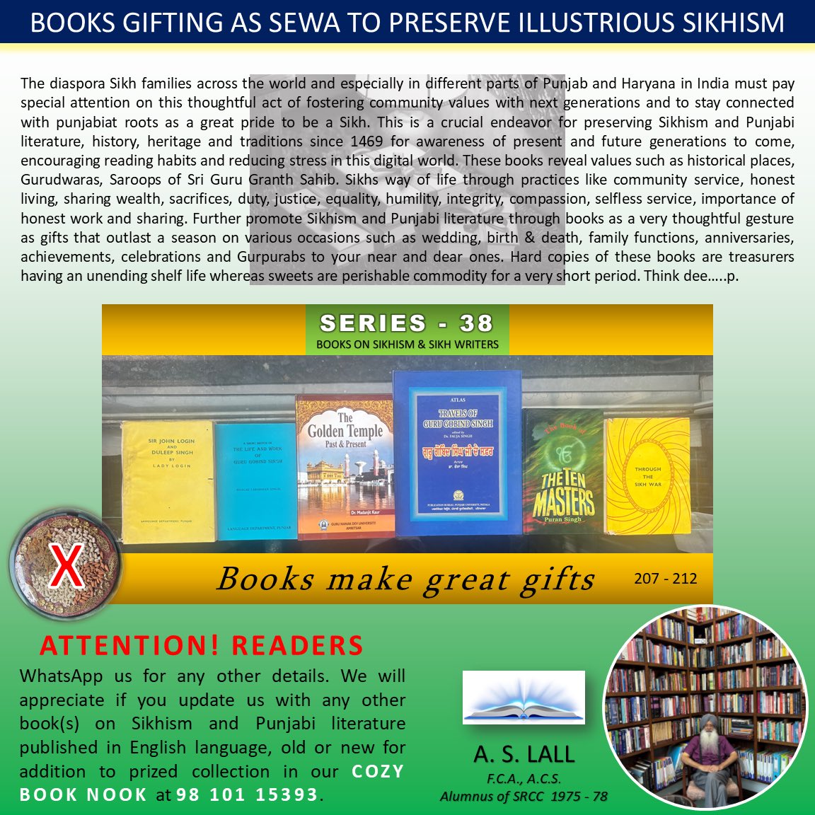 GloriousPunjab1's tweet photo. Books on Sikhism &amp; Sikh Writers. Series: 38- 41. #Sikhs #Sikhism #Books #BooksPublishers #Punjab #Bookshops https://t.co/GPWpTd8xJI