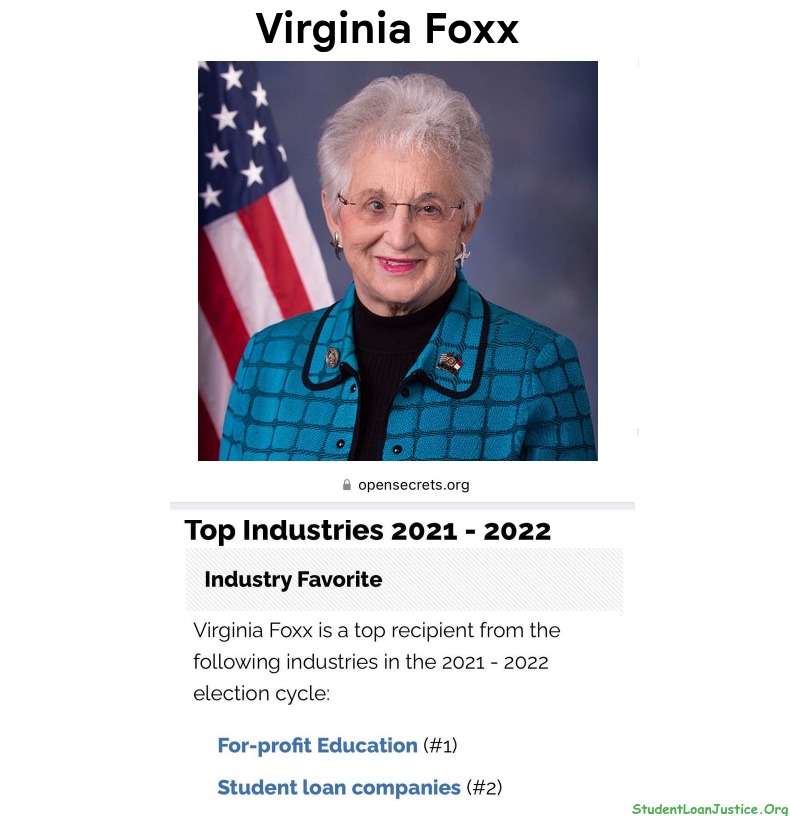 <a href="/virginiafoxx/">Virginia Foxx</a> Worse behavior:

student loans

You ought to be ashamed of yourself. 

@gop @Rncresearch @cernovich