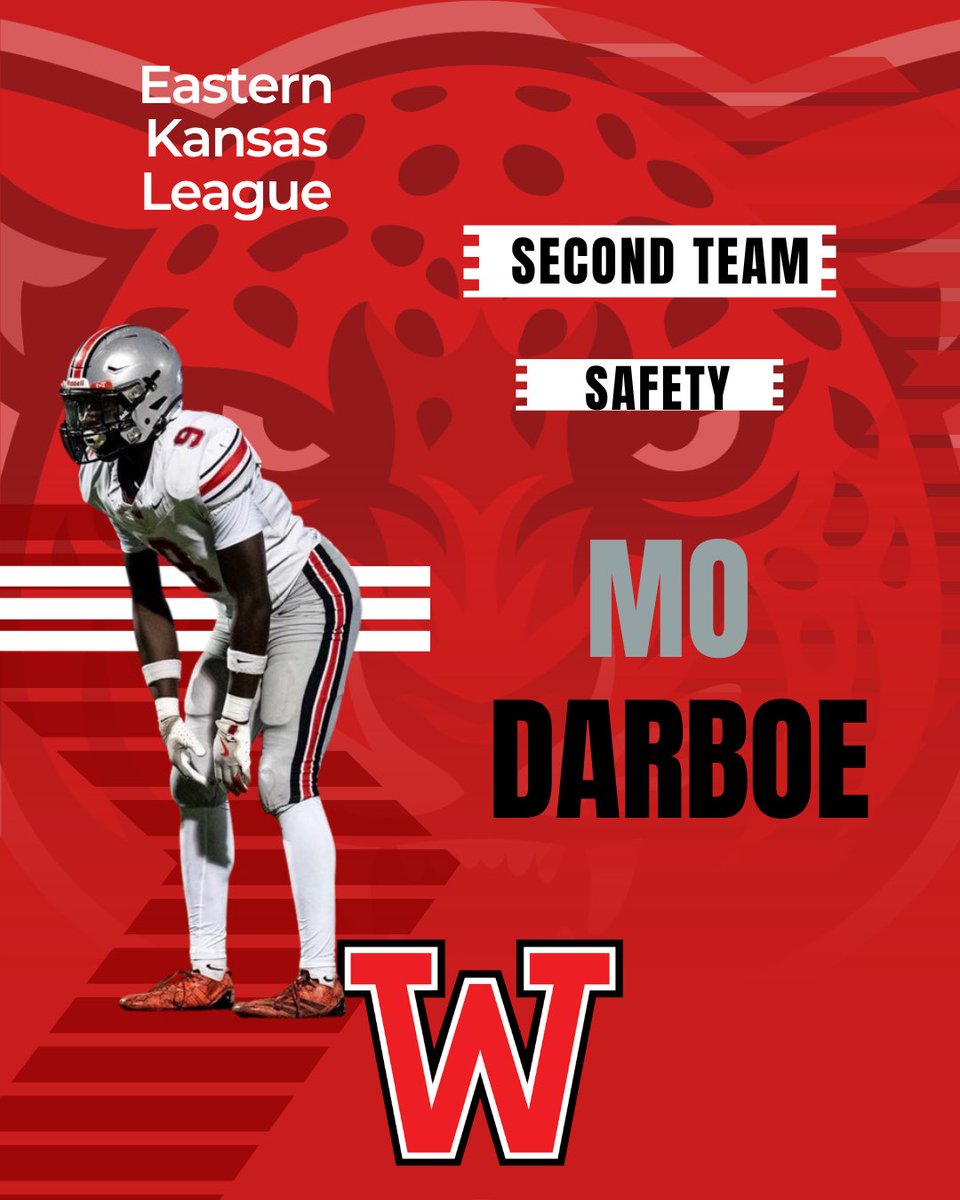 BVWFOOTBALL's tweet photo. Huge congrats to Mo Darboe on earning 2nd Team All-EKL Safety!
 
Mo was a difference-maker all season—physical, smart, and always around the football. Proud of the way he led our defense from the back end.
  #JagNation #AllEKL #BVWFootball https://t.co/o60hULTgtg