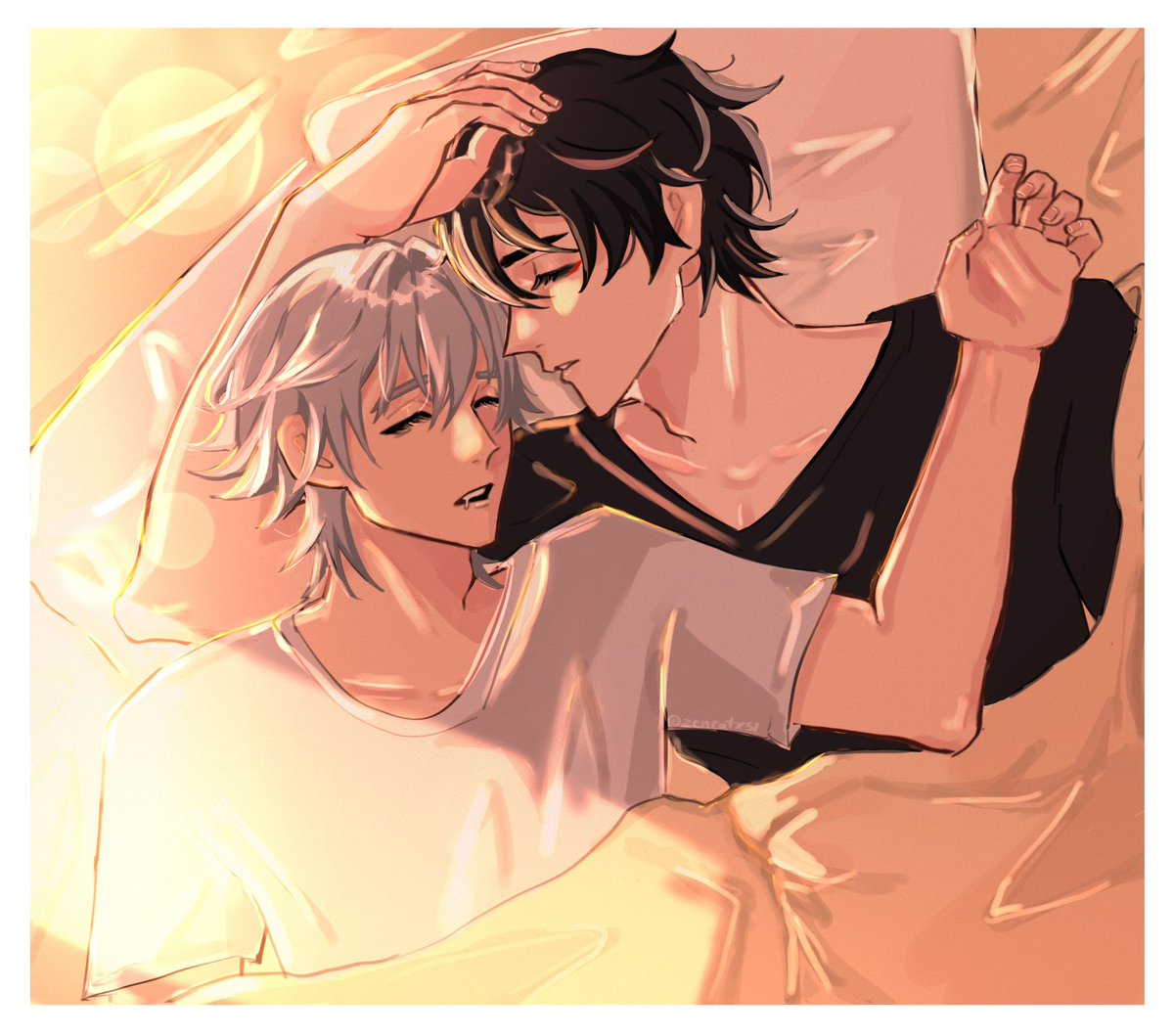 Zencatx51's tweet image. #dancae
I don’t usually do full pieces but enjoy this dancae drawing I did ☆