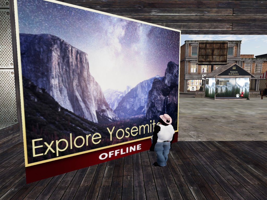 Found this on a billboard just outside the club where I work.  You'd think it'd stir the "wild animal" and me and make me want to go to Yosemite, but it doesn't.  I've always been an urban bear, preferring things like a warm dry house of bricks, steel and glass than a damp den.