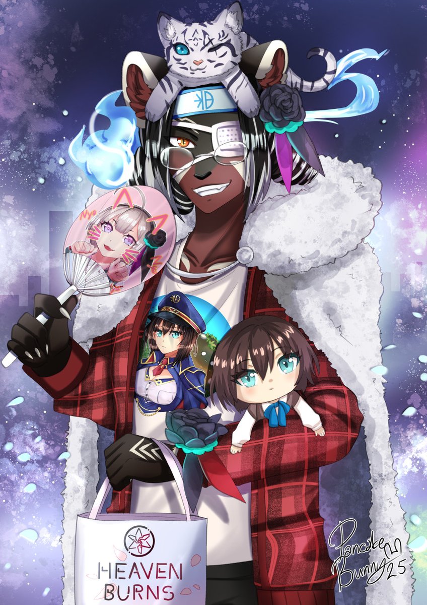 Rakiya is ready to showcase his full power and support for 31B!! 

Anyone else a Heaven Burns Red fan? :P  Art by me, PancakeBunny  

#Furry #furryart #anime #HeavenBurnsRed