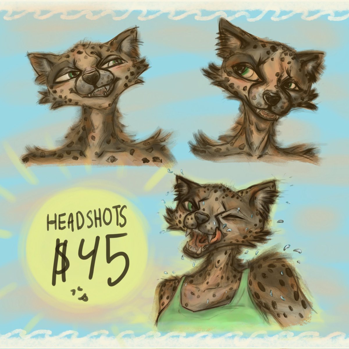 wholesomeish_vk's tweet image. Hola!:) my name&apos;s Veronica I&apos;m a freelance 2D/3D artist! Currently specifically in athro characters/furry art 🎨🐆 you can find my portfolio link in my bio ☺️☺️🤗🤗 

I also have experience in video editing/animatics and storyboard 

#furryartist #furryart #lookingforwork #anthro