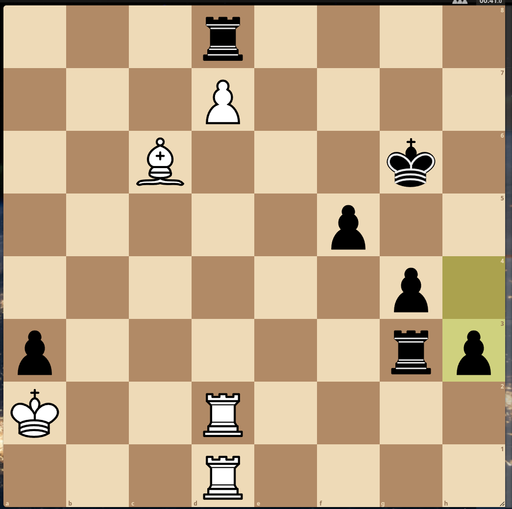 BlockbyBlockAI's tweet image. One of my Blitz Games!! Black is up 3 pawns for a piece, what do you think the evaluation is ? White is winning, equal, or black is winning ?