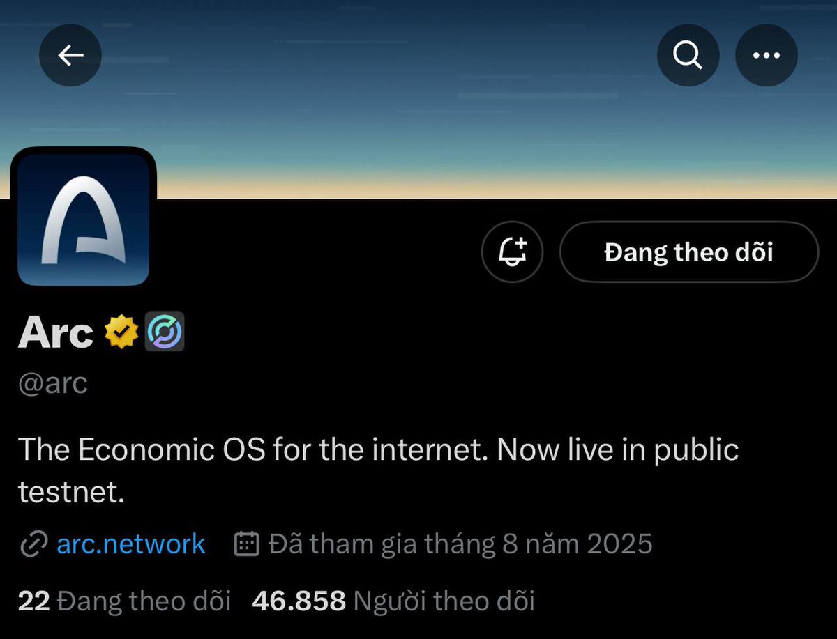 🔥 Nhắc lại cho anh em kèo Layer 1 - backer <a href="/circle/">Circle</a> ( USDC ) - Arc <a href="/arc/">Arc</a> :

✅ Tin vui cho ae dự án hé lộ sẽ ra token $ARC 

✅ Con này thì khủng rồi, backer cùng với USDC ngang hàng Tempo của Paradigm

✅ Dự án sẽ ra token và có testnet nên ae ngắm làm nhé 👇:

🔥