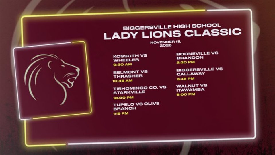 BiggersvilleBKB's tweet photo. LADY LIONS CLASSIC - THIS SATURDAY 
TIP OFF @ 9:30AM!! https://t.co/TLVcU5RiPy