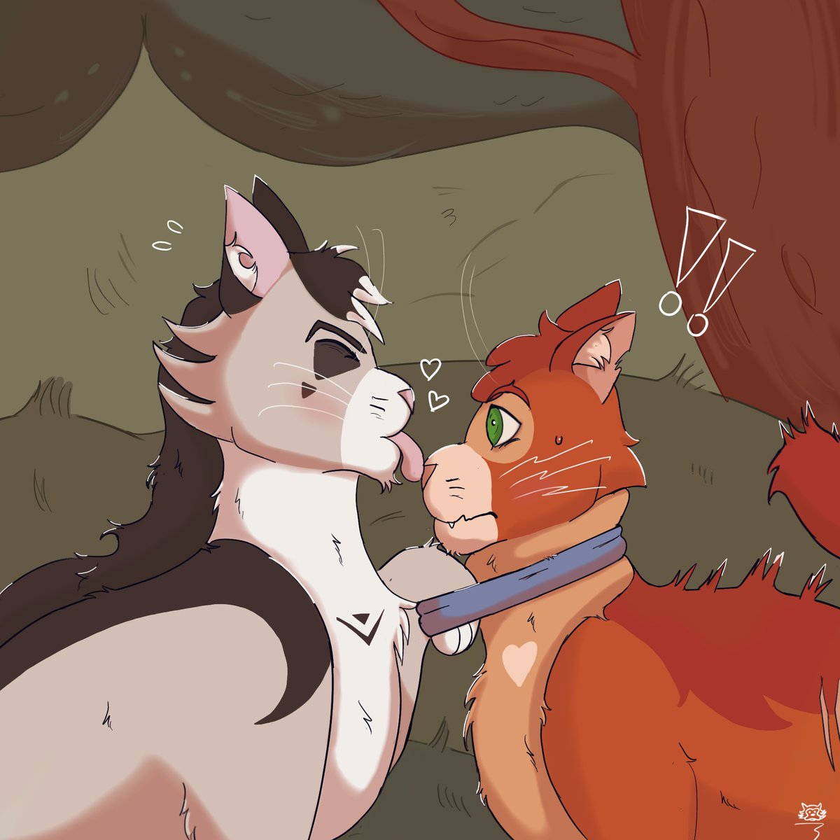 Isengarddescend's tweet photo. How their first encounter should've gone tbh
#warriorcats #longfire https://t.co/jJz2RP9TY6
