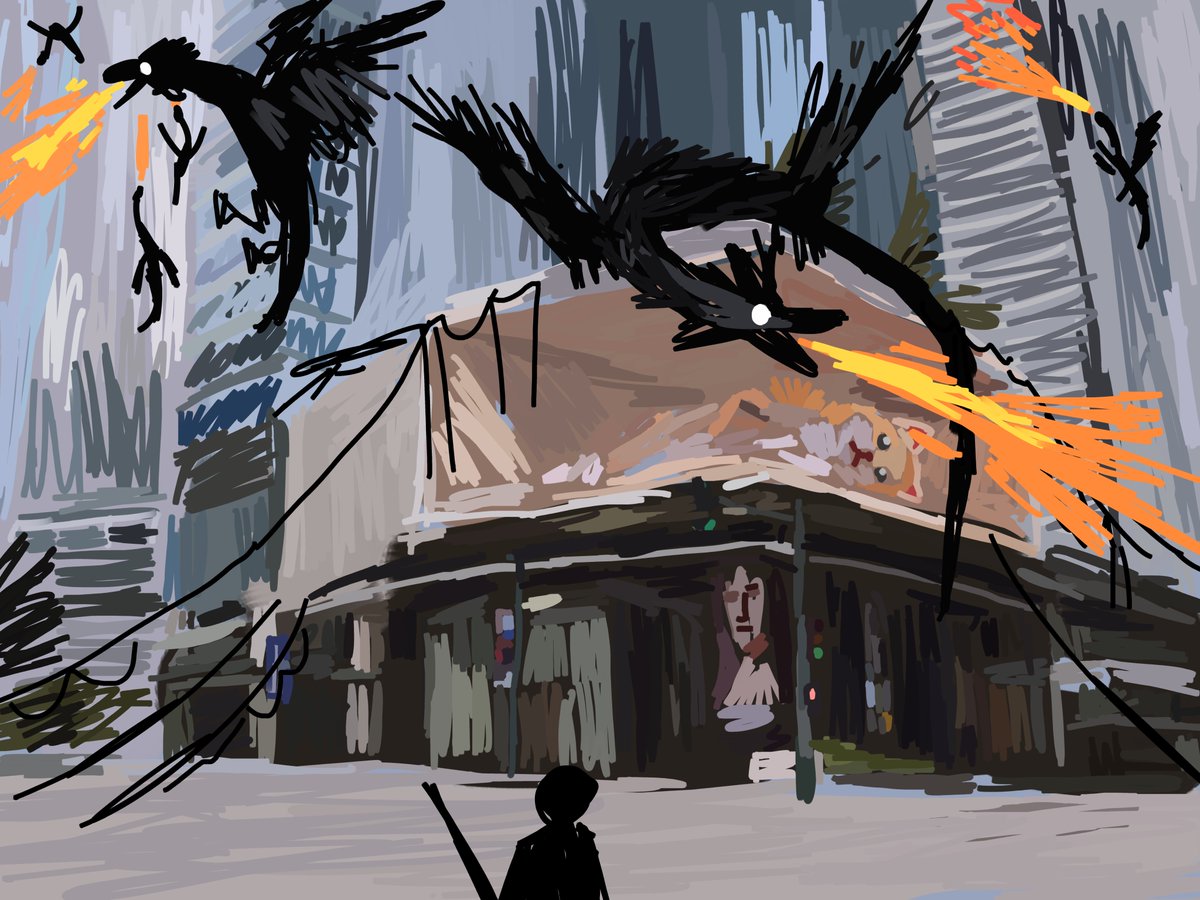 iniemohk's tweet image. Dragons land in Bonifacio Global city and kills everyone