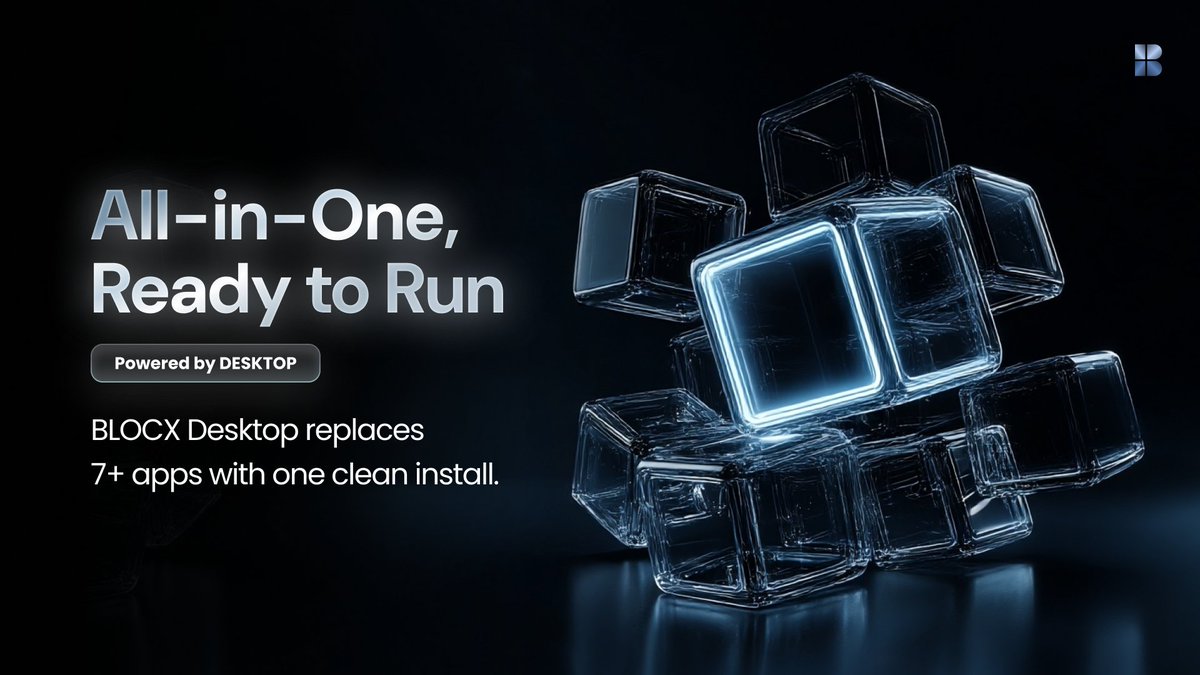 BLOCX_TECH's tweet image. Installing 7 different apps just to get started?

With BLOCX Desktop, you don’t have to.

🛡️ Security
🌐 VPN &amp;amp; Safe Browser
💡 Optimizers
🔐 Password Vault
📲 Crypto Wallet
🧠 AI Assistant

All preloaded. All ready.
Just install and go.