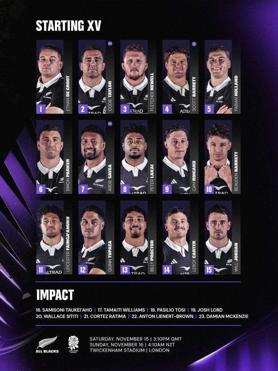 🏴󠁧󠁢󠁥󠁮󠁧󠁿#England ⚔️ #AllBlacks 🇳🇿】 🏉ラグビー テスト